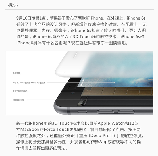 圖姐：一圖看懂iPhone 6s和6s Plus，準(zhǔn)備錢買買買吧