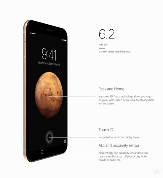 iPhone 7概念圖曝光：將標配無線藍牙耳機？