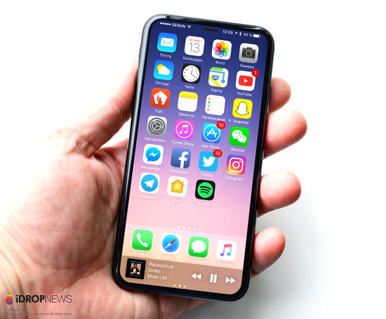 iPhone 8最新渲染圖曝光：驚艷程度遠超三星S8