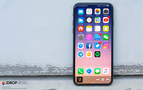 iPhone 8最新渲染圖曝光：驚艷程度遠超三星S8