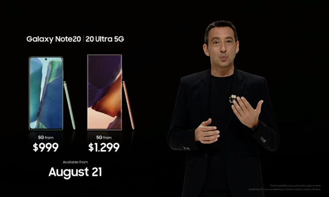 頂配售價(jià)萬(wàn)元！三星Galaxy Note20 Ultra領(lǐng)銜五大新品發(fā)布