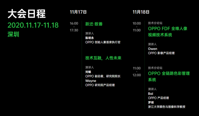 OPPO未來科技大會2020官宣：11月17日舉辦 前沿技術搶先公布！