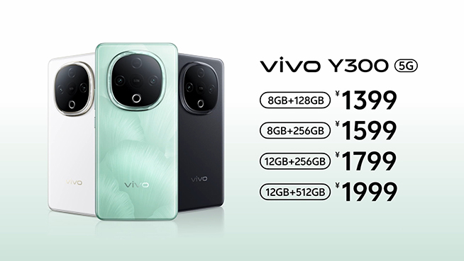 600%外放音量+6500mAh大電池，千元機vivo Y300發布